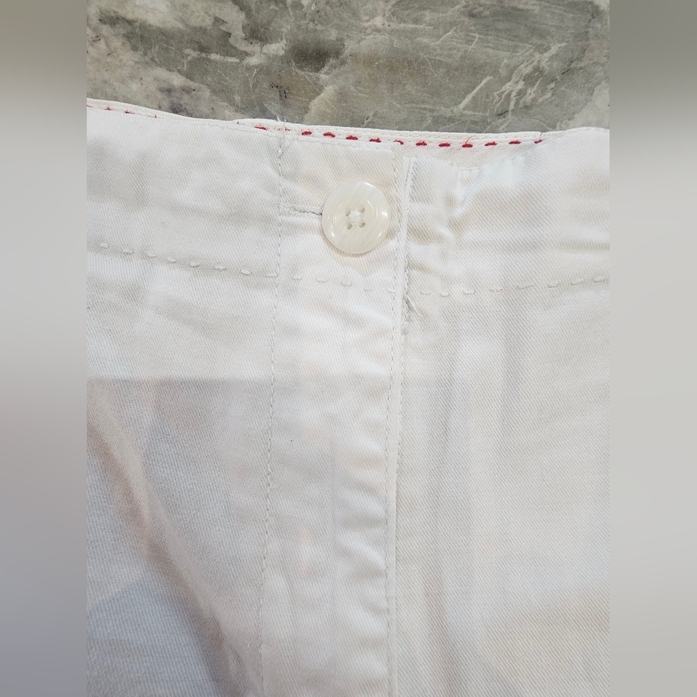 “Talbots White Stretch Cotton Shorts Women’s Size 10 Classic Fit” - Picture 2 of 9